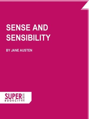 cover image of Sense and Sensibility